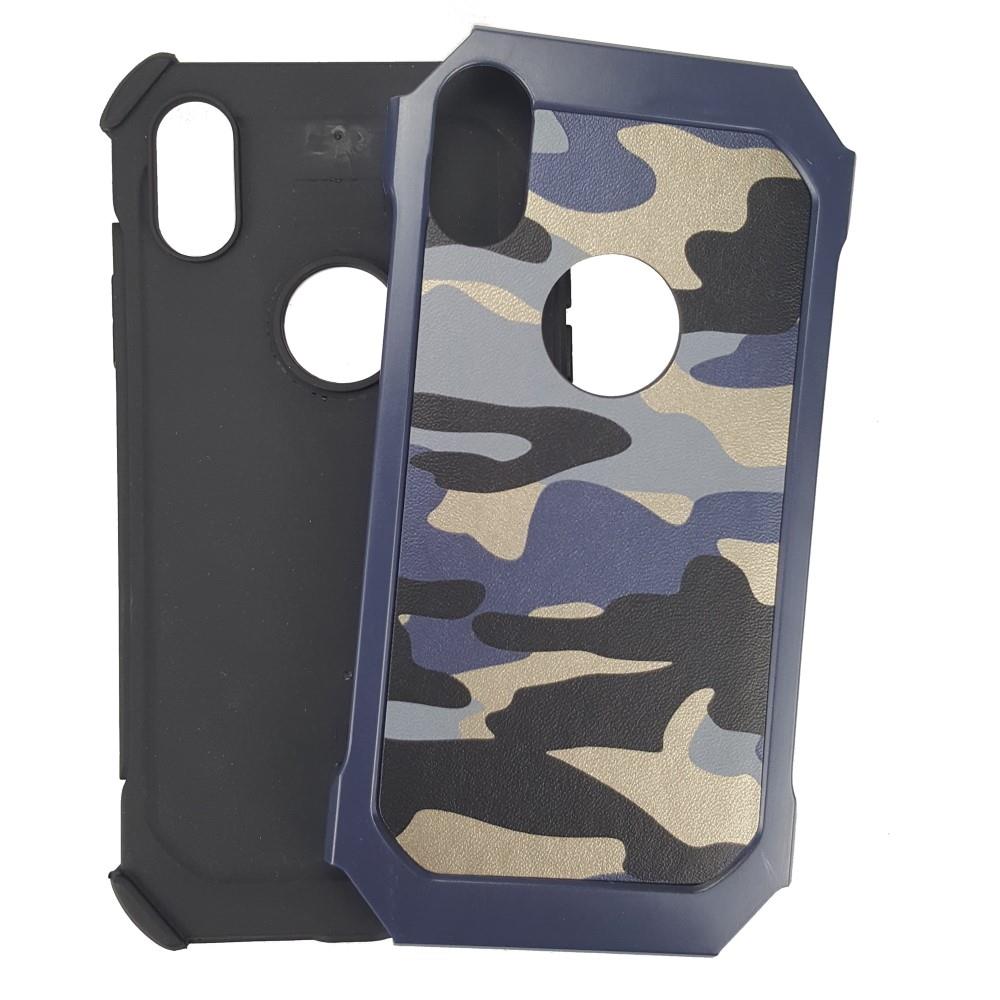 Outdoor Case für Apple iPhone XS X TPU Hybrid Tarn Camouflage