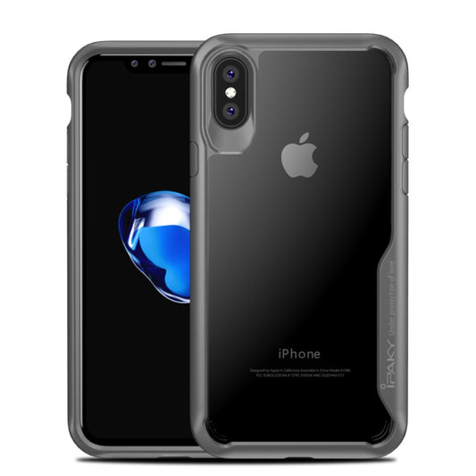 IPAKY Survival TPU Case für Apple iPhone XS X Robust Transparent
