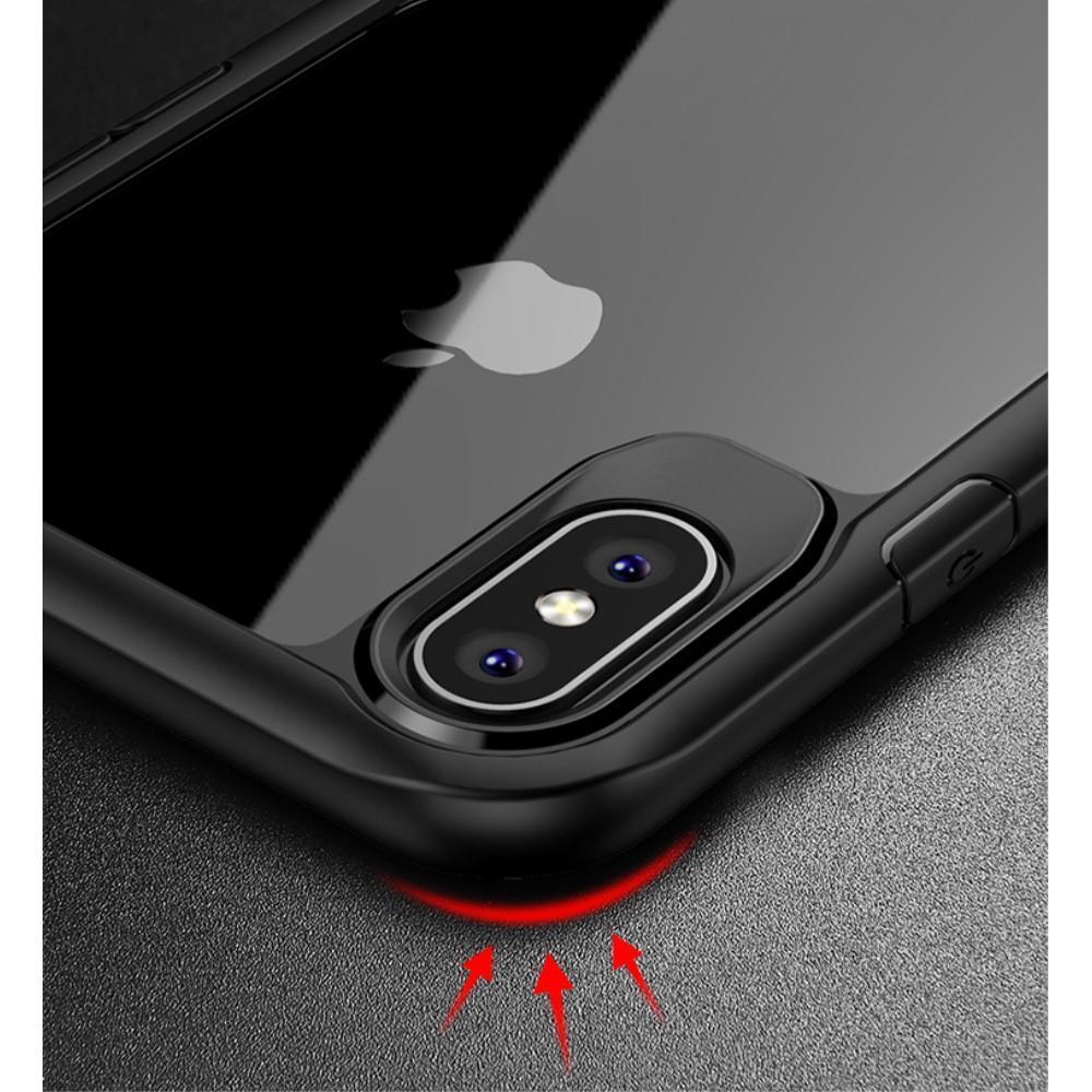 IPAKY Survival TPU Case für Apple iPhone XS X Robust Transparent