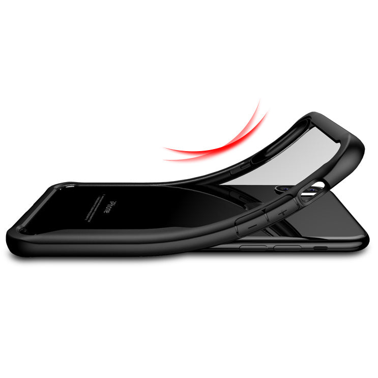 IPAKY Survival TPU Case für Apple iPhone XS X Robust Transparent