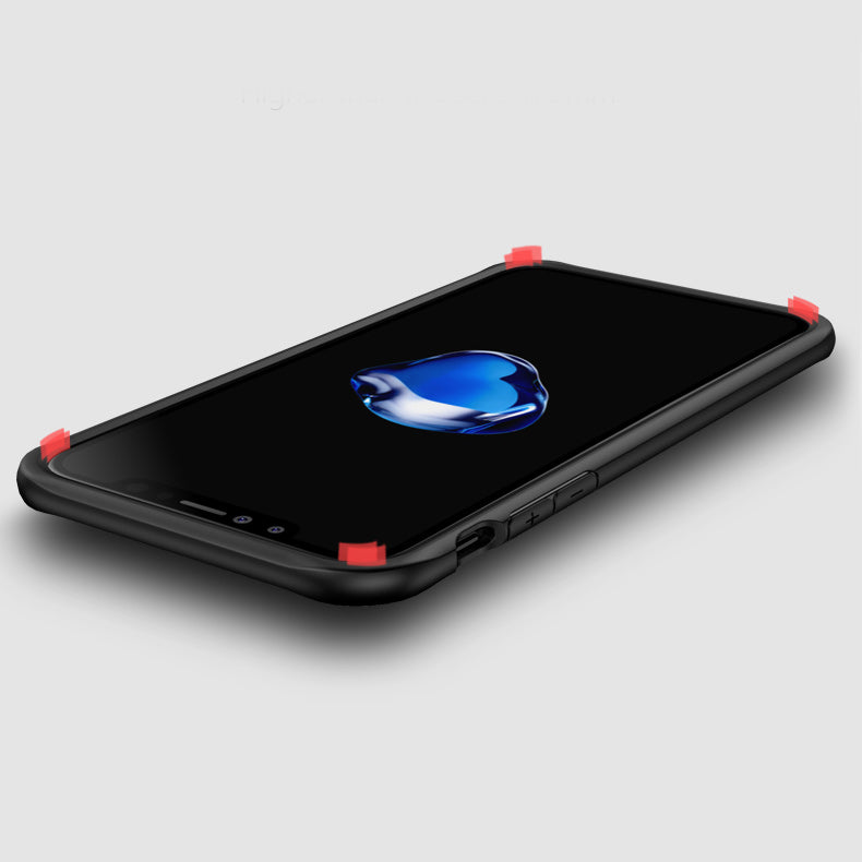 IPAKY Survival TPU Case für Apple iPhone XS X Robust Transparent