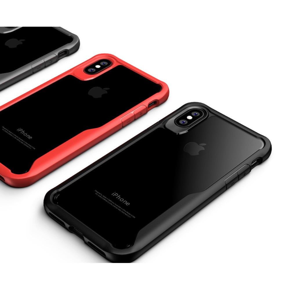 IPAKY Survival TPU Case für Apple iPhone XS X Robust Transparent