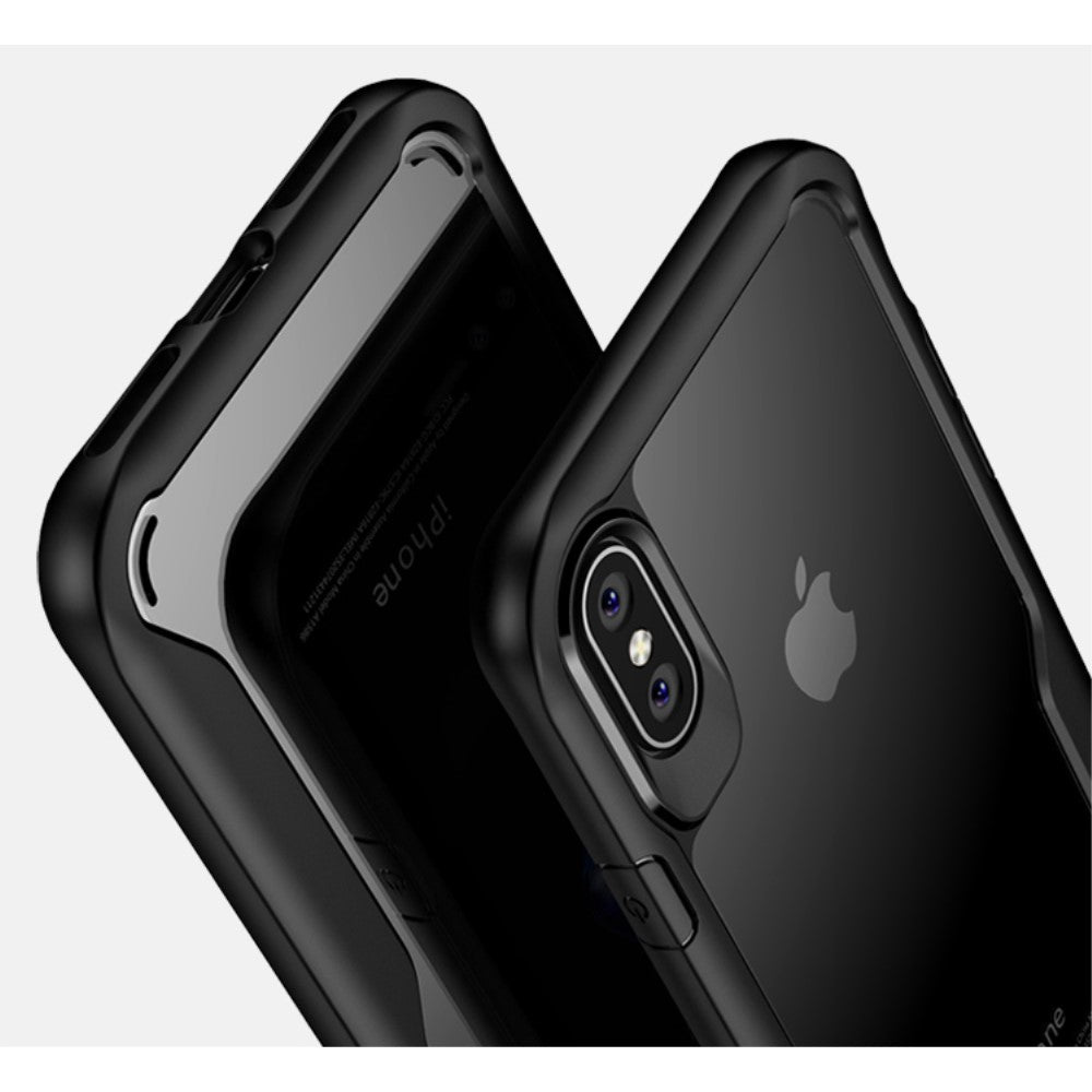 IPAKY Survival TPU Case für Apple iPhone XS X Robust Transparent