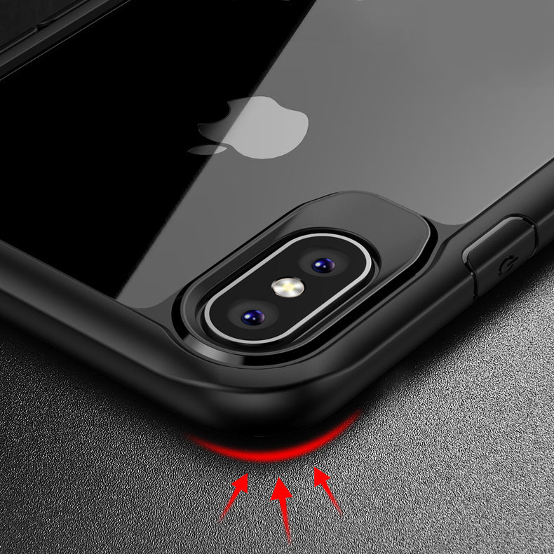 IPAKY Survival TPU Case für Apple iPhone XS X Robust Transparent