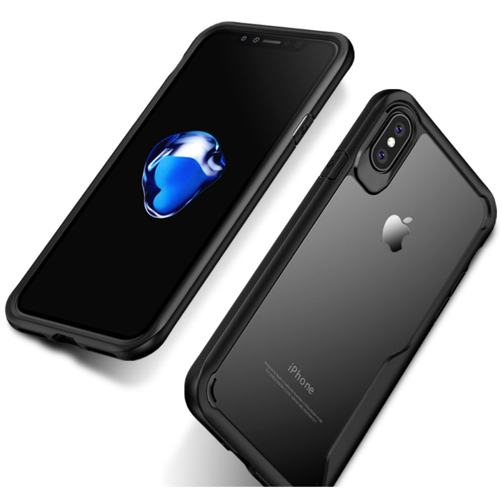 IPAKY Survival TPU Case für Apple iPhone XS X Robust Transparent