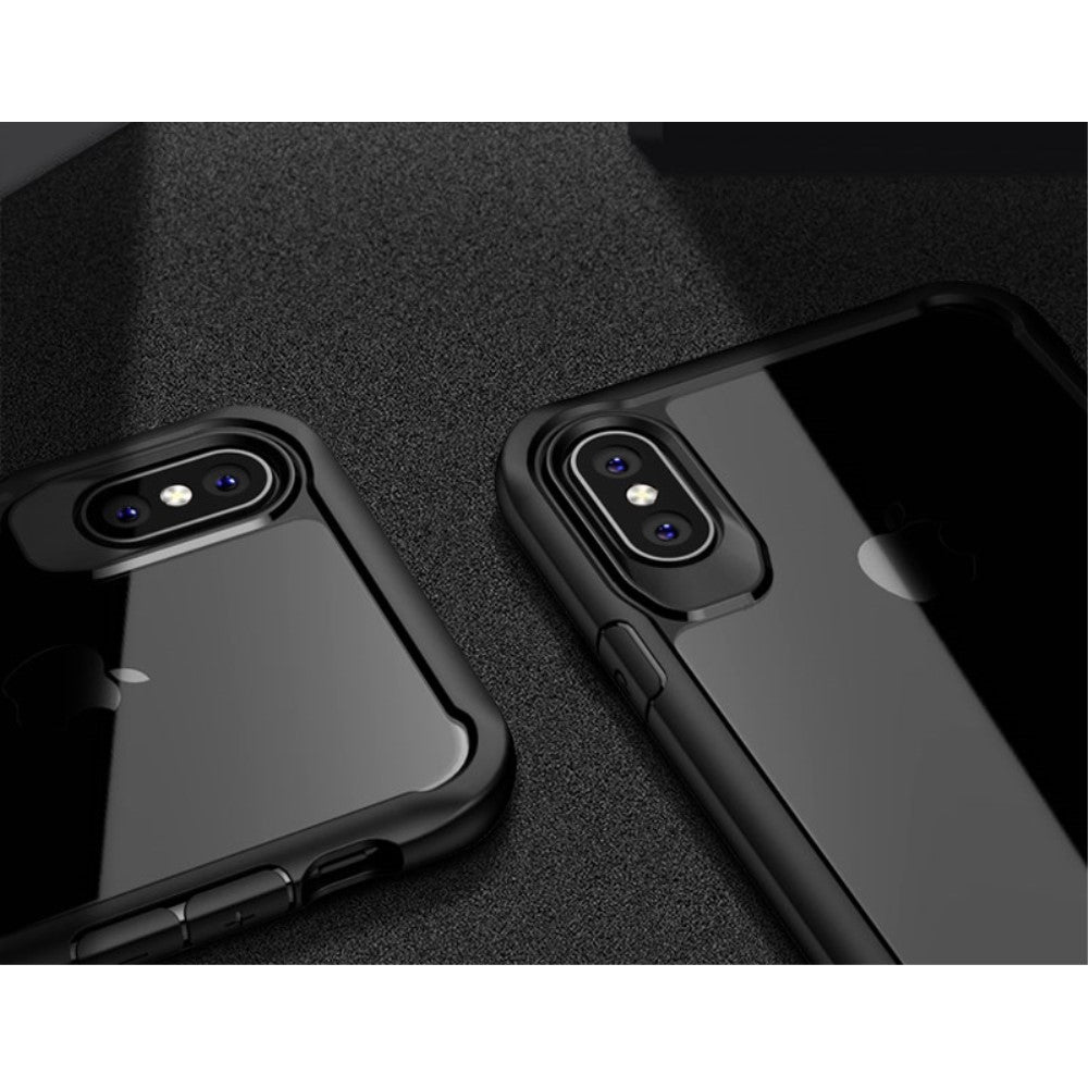 IPAKY Survival TPU Case für Apple iPhone XS X Robust Transparent