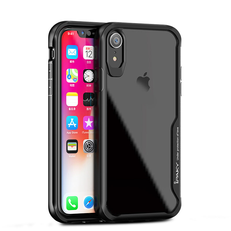 IPAKY Survival TPU Case für Apple iPhone XR Robust Transparent