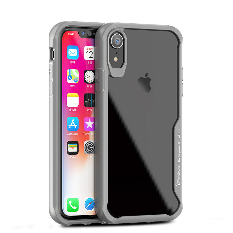 IPAKY Survival TPU Case für Apple iPhone XR Robust Transparent