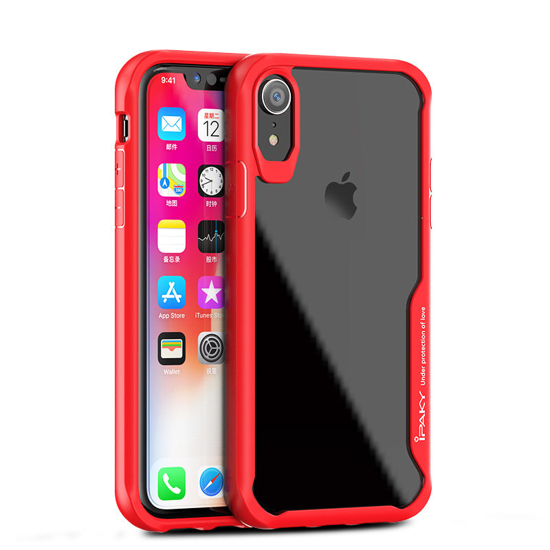 IPAKY Survival TPU Case für Apple iPhone XR Robust Transparent