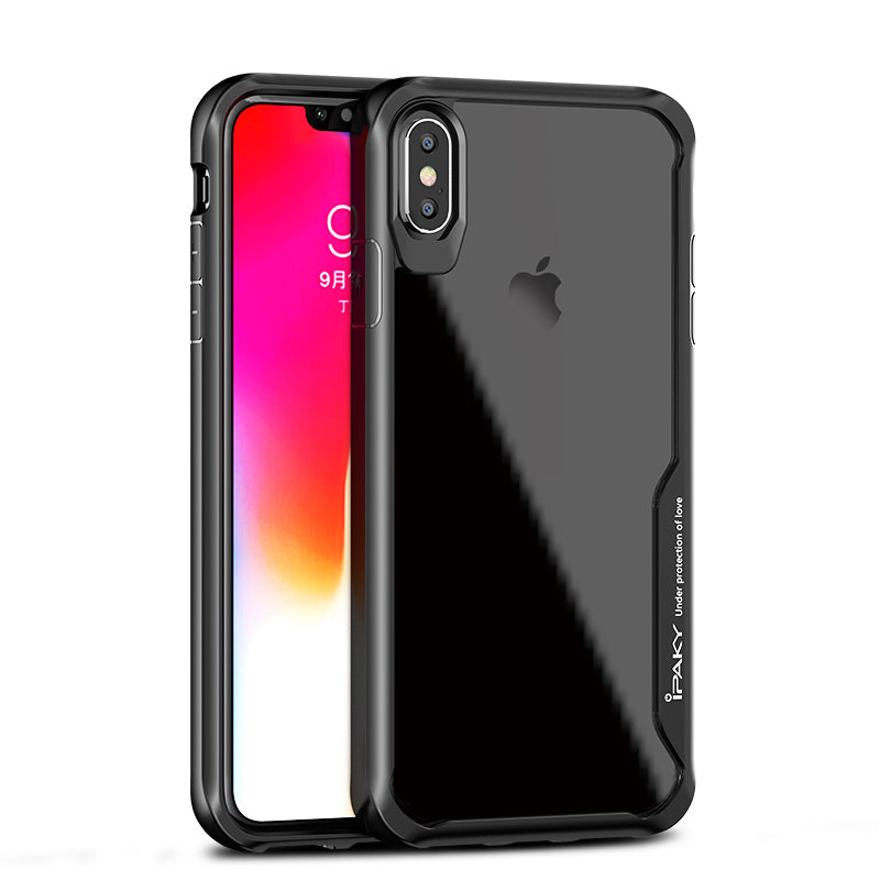 IPAKY Survival TPU Case für Apple iPhone XS MAX Robust Transparent