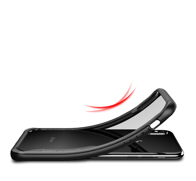 IPAKY Survival TPU Case für Apple iPhone XS MAX Robust Transparent