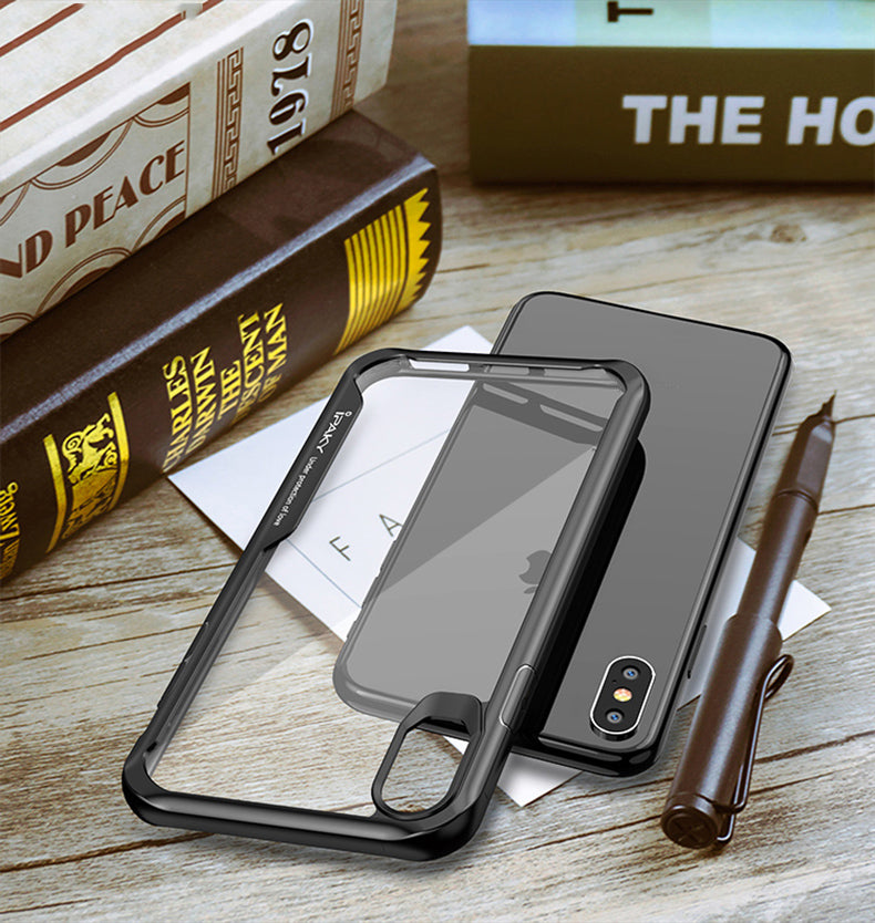 IPAKY Survival TPU Case für Apple iPhone XS MAX Robust Transparent