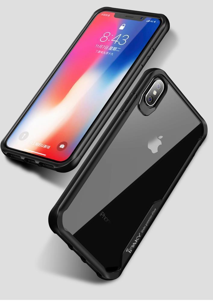 IPAKY Survival TPU Case für Apple iPhone XS MAX Robust Transparent