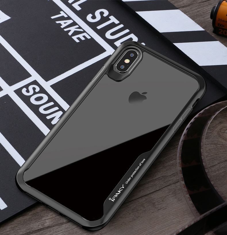 IPAKY Survival TPU Case für Apple iPhone XS MAX Robust Transparent