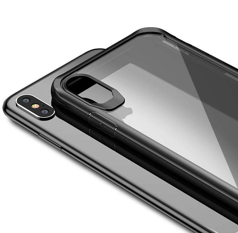 IPAKY Survival TPU Case für Apple iPhone XS MAX Robust Transparent