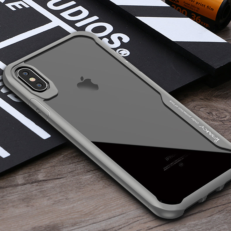 IPAKY Survival TPU Case für Apple iPhone XS MAX Robust Transparent