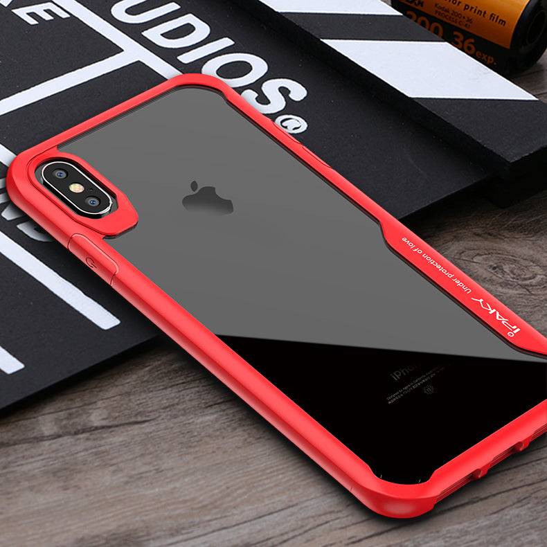 IPAKY Survival TPU Case für Apple iPhone XS MAX Robust Transparent