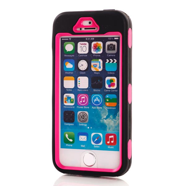 Outdoor Case für Apple iPhone SE 5 5S Hybrid Silikon Kickstand