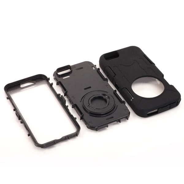 Outdoor Case für Apple iPhone 6 6S Silikon Shookproof Ring Kickstand