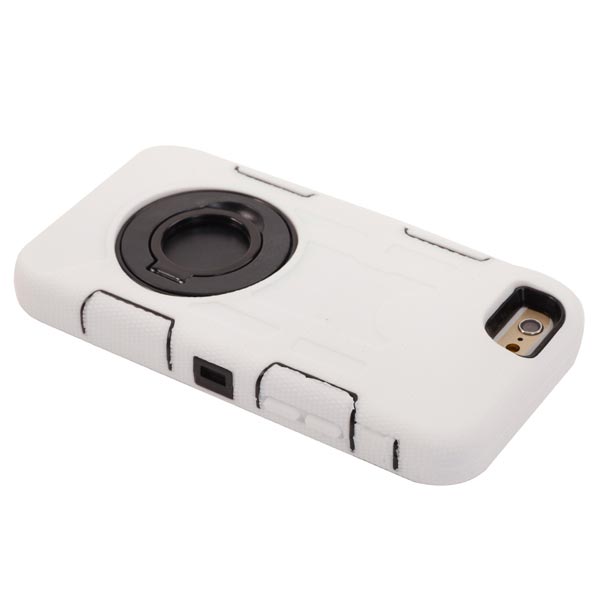 Outdoor Case für Apple iPhone 6 6S Silikon Shookproof Ring Kickstand