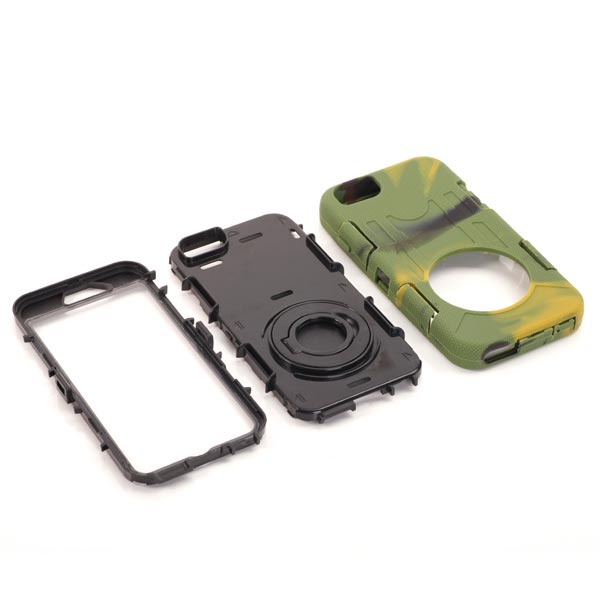 Outdoor Case für Apple iPhone 6 6S Silikon Shookproof Ring Kickstand