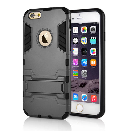 Outdoor Case für Apple iPhone 6 6S Silikon Hybrid Fashion Stand