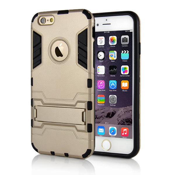 Outdoor Case für Apple iPhone 6 6S Silikon Hybrid Fashion Stand