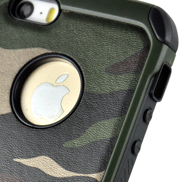 Outdoor Case für Apple iPhone SE 5 5S TPU Hybrid Camouflage