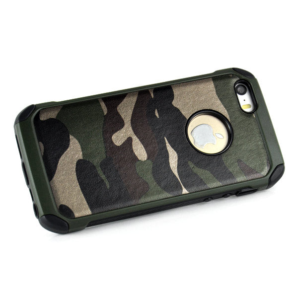 Outdoor Case für Apple iPhone SE 5 5S TPU Hybrid Camouflage