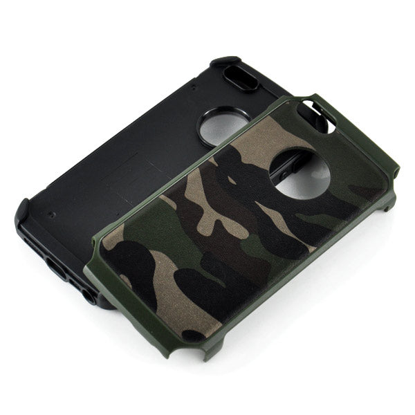 Outdoor Case für Apple iPhone SE 5 5S TPU Hybrid Camouflage