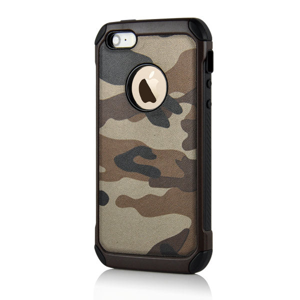 Outdoor Case für Apple iPhone SE 5 5S TPU Hybrid Camouflage