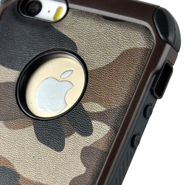 Outdoor Case für Apple iPhone SE 5 5S TPU Hybrid Camouflage