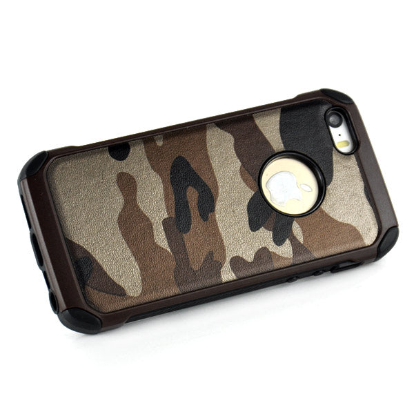 Outdoor Case für Apple iPhone SE 5 5S TPU Hybrid Camouflage