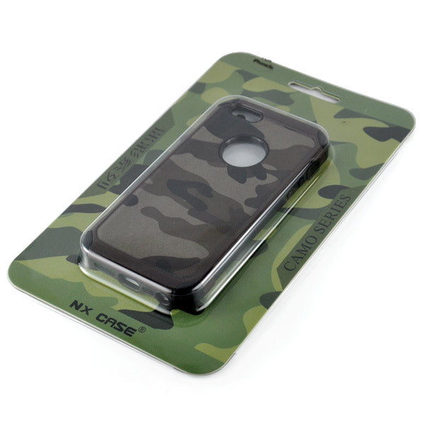 Outdoor Case für Apple iPhone SE 5 5S TPU Hybrid Camouflage
