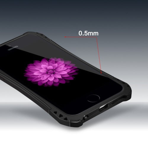 WUW Outdoor Case für Apple iPhone 6 6S Shockproof TPU Carbon Optik