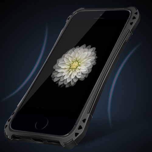 WUW Outdoor Case für Apple iPhone 6 6S Shockproof TPU Carbon Optik