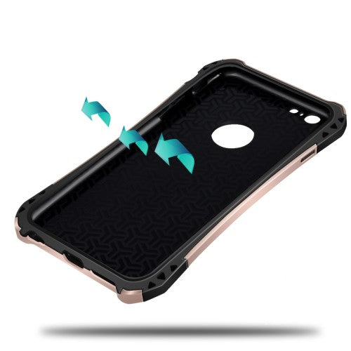 WUW Outdoor Case für Apple iPhone 6 6S Shockproof TPU Carbon Optik