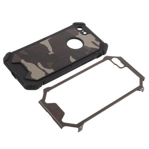 Outdoor Case für Apple iPhone 8 7 SE 2020 TPU Hybrid Camouflage