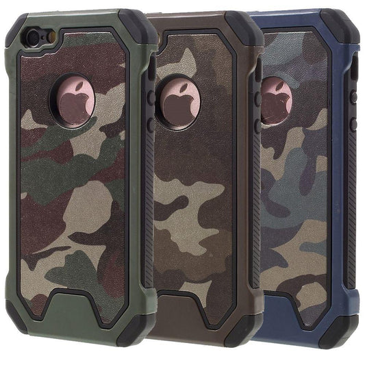 Outdoor Case für Apple iPhone SE 5 5S TPU Hybrid Camouflage