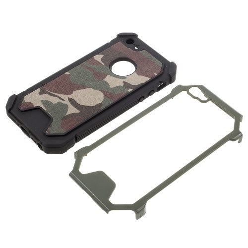 Outdoor Case für Apple iPhone SE 5 5S TPU Hybrid Camouflage