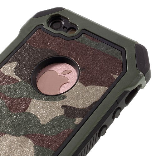 Outdoor Case für Apple iPhone SE 5 5S TPU Hybrid Camouflage
