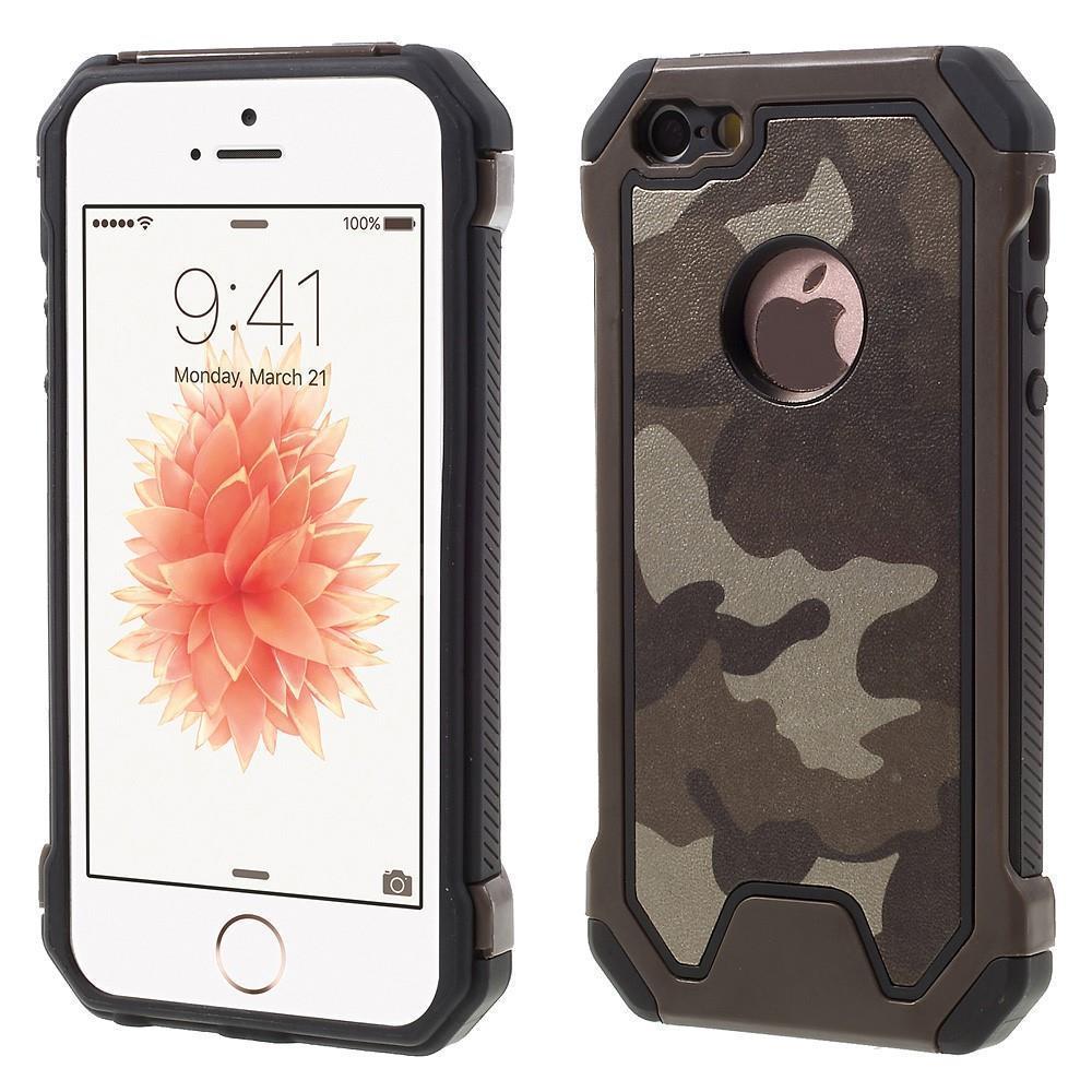 Outdoor Case für Apple iPhone SE 5 5S TPU Hybrid Camouflage