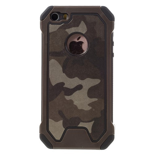 Outdoor Case für Apple iPhone SE 5 5S TPU Hybrid Camouflage