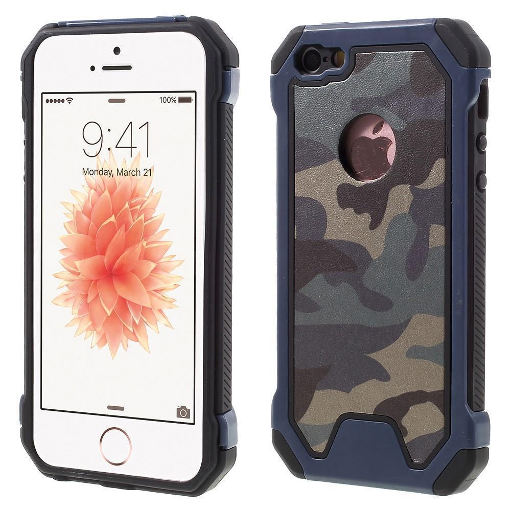 Outdoor Case für Apple iPhone SE 5 5S TPU Hybrid Camouflage