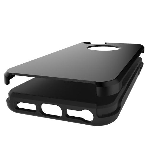 TPU PC Hybrid Case für Apple iPhone SE 5 5S Brushed Look