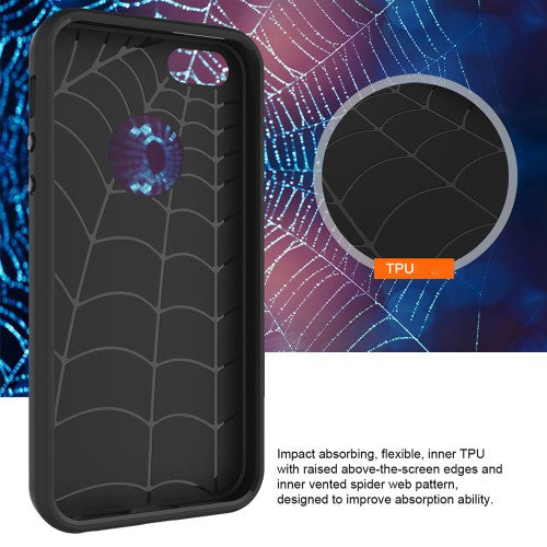 TPU PC Hybrid Case für Apple iPhone SE 5 5S Brushed Look