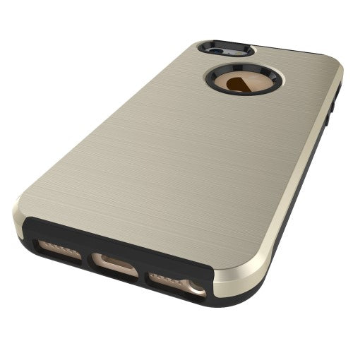 TPU PC Hybrid Case für Apple iPhone SE 5 5S Brushed Look