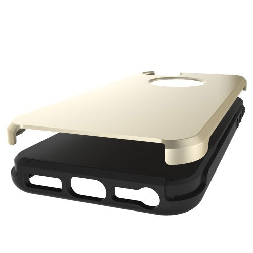 TPU PC Hybrid Case für Apple iPhone SE 5 5S Brushed Look