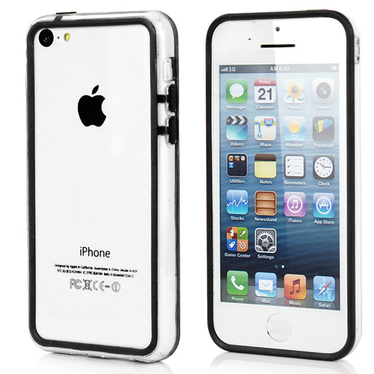 TPU Hybrid Bumper für Apple iPhone 5C Transparent