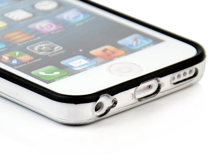 TPU Hybrid Bumper für Apple iPhone 5C Transparent